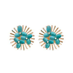 Sunburst Turquoise Studs