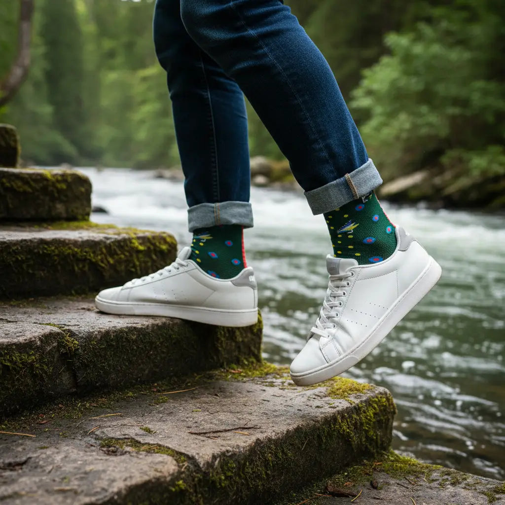 "Keep It Reel" - Fly Fishing Fine Men's Socks