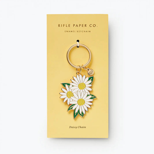 Daisies Enamel Keychain