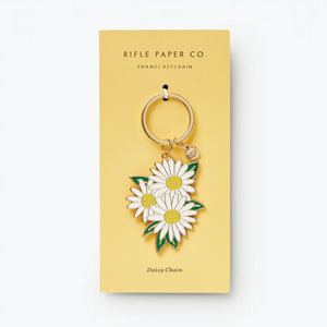 Daisies Enamel Keychain