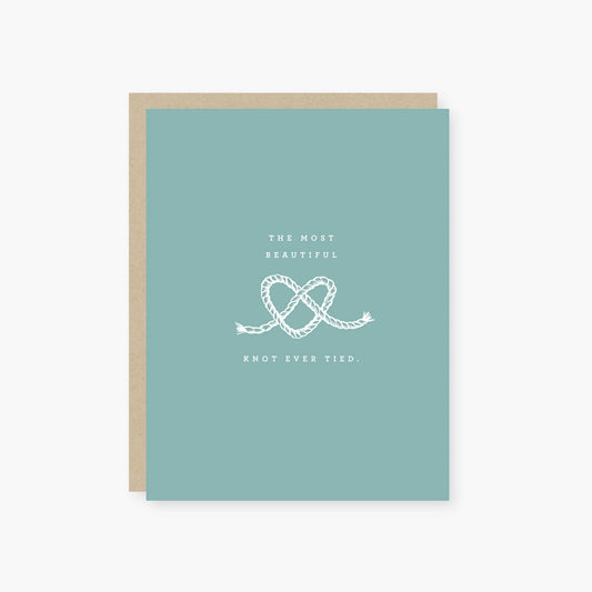 Most Beautiful Knot Wedding Card
