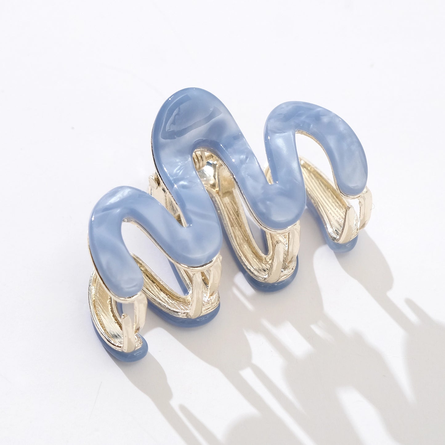 Willow Mini Coastal Squiggle Metal Claw Clip