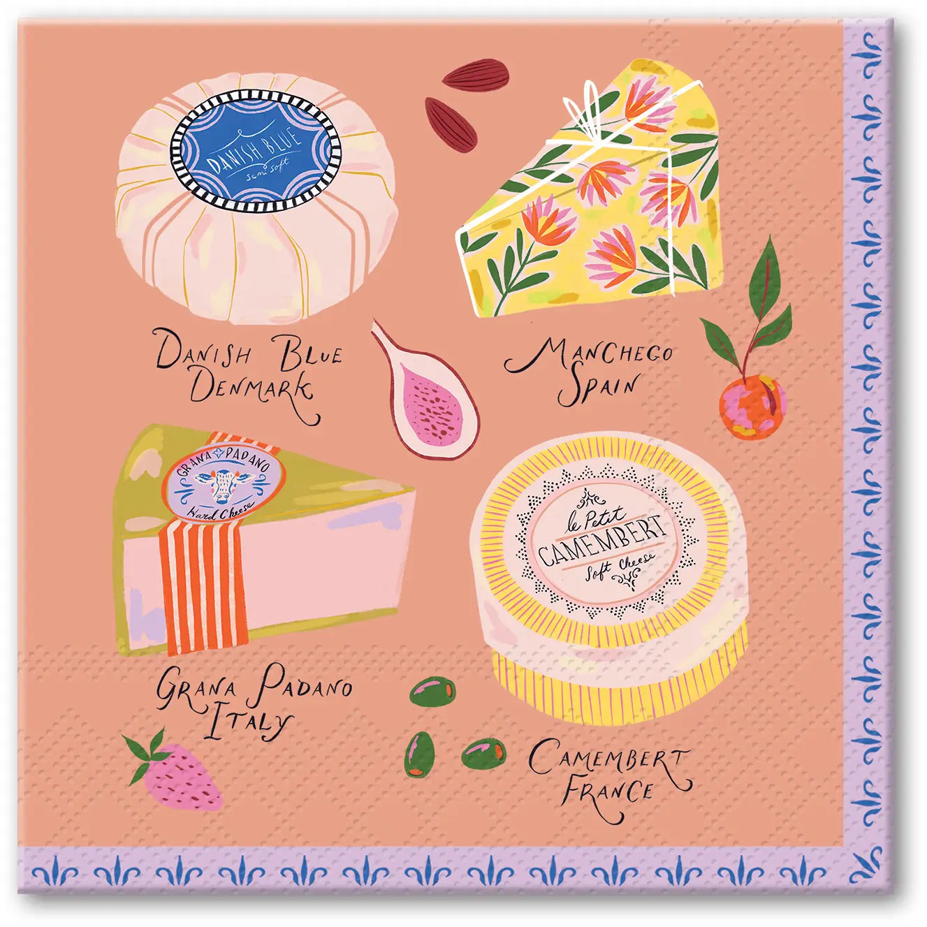 Sip & Savor Cheese Beverage Napkins