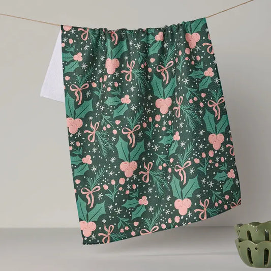 Sugarplum Florals Tea Towel