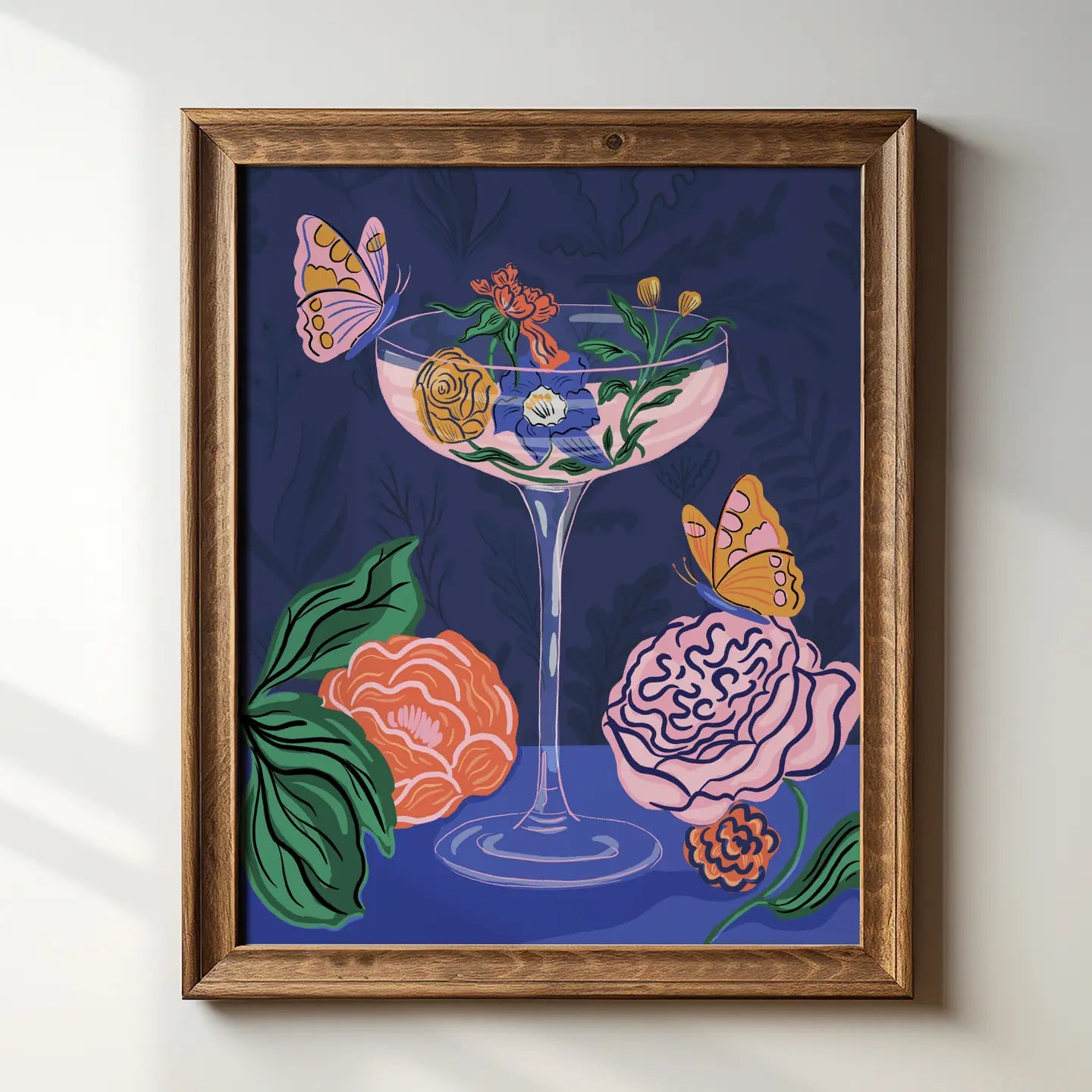 Coupe Glass Still Life Art Print
