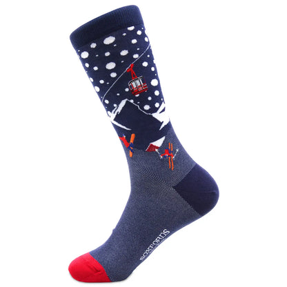 "Ski Bum" - Ski & Snowboard Men's Pima Socks