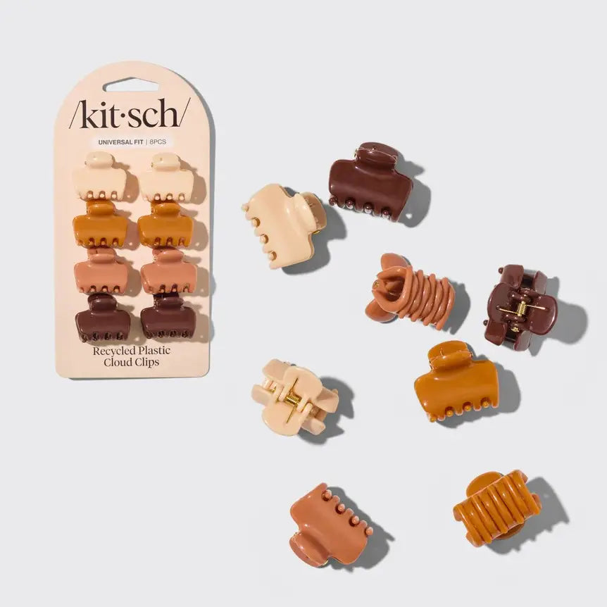 Recycled Plastic Mini Cloud Clips 8pc Set