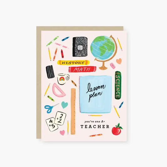 You Are One A+ Teacher Card