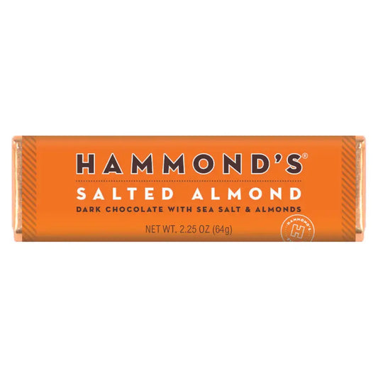 Hammond's Natural Salted Almond Dark Chocolate Bar