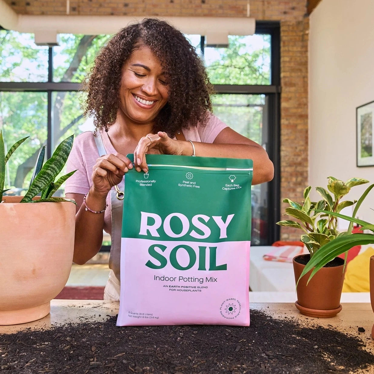 organic potting soil mix