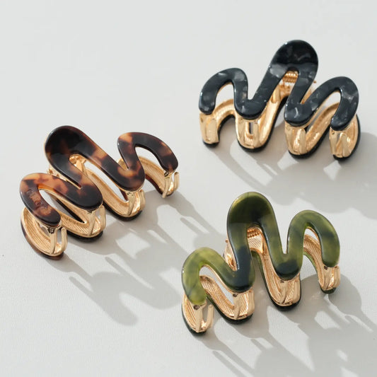 Willow Vintage Mini Squiggle Metal Claw Clip