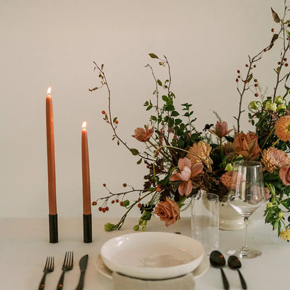 10" Beeswax Dipped Tapered Candles