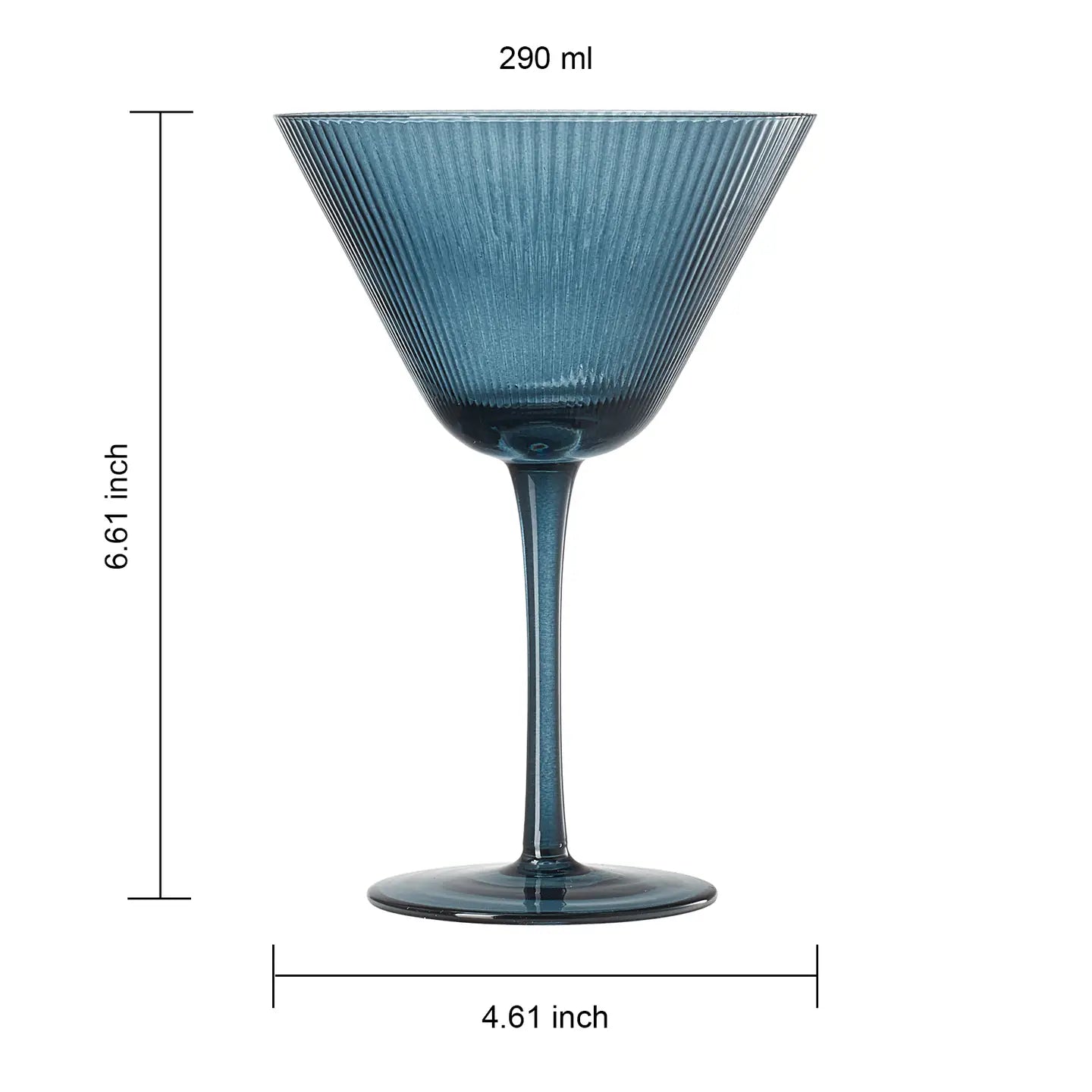 Ripple Martini Glasses | Set of 4