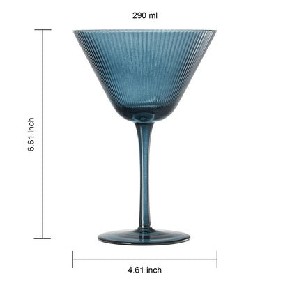 Ripple Martini Glasses | Set of 4