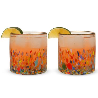 Segunda Vida Artistico Recycled Glass Tumblers - Set of 2