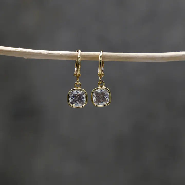 Isla Square Drop Earrings