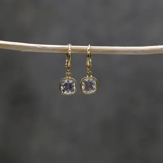 Isla Square Drop Earrings