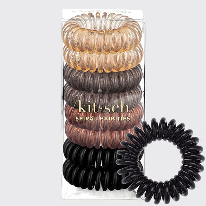 Kitsch Spiral Hair Ties 8 Pack