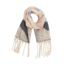 Load image into Gallery viewer, Soft Chunky Abstract Fleece Scarf with Tassel
