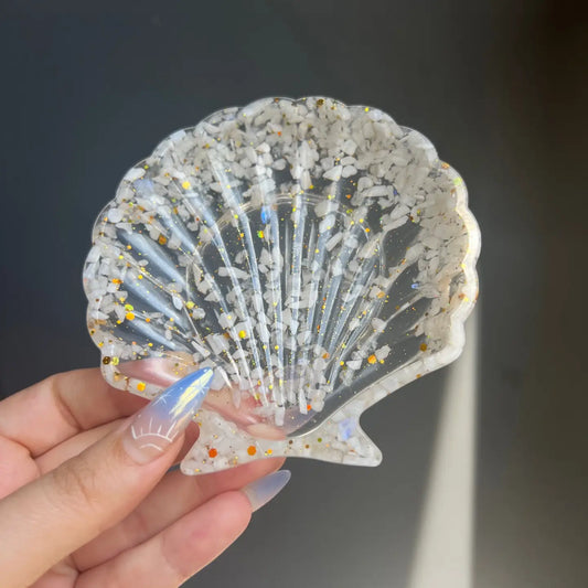 Crystal Resin Seashell Bowl