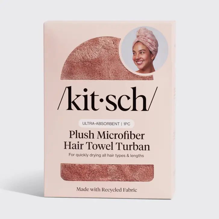 Plush Microfiber Hair Towel Turban