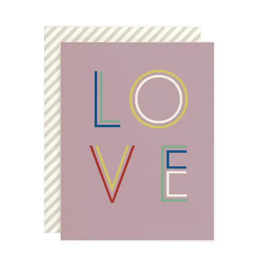 L-O-V-E Lettered Card