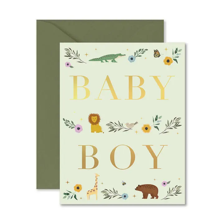 Baby Boy Storybook Greeting Card