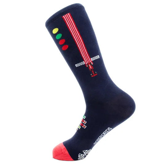 "Slipstream" - F1 Racing Themed Fine Men's Socks