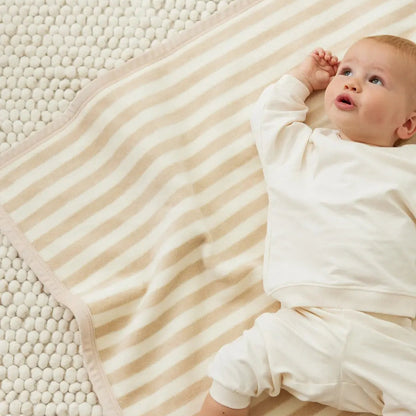 ChappyWrap Sweet Pea Stripe Oak Mini Blanket