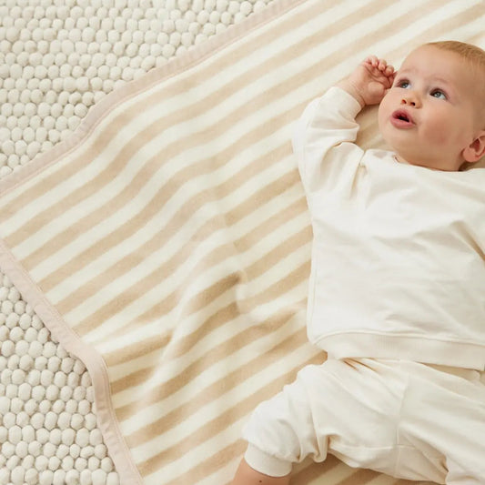ChappyWrap Sweet Pea Stripe Oak Mini Blanket