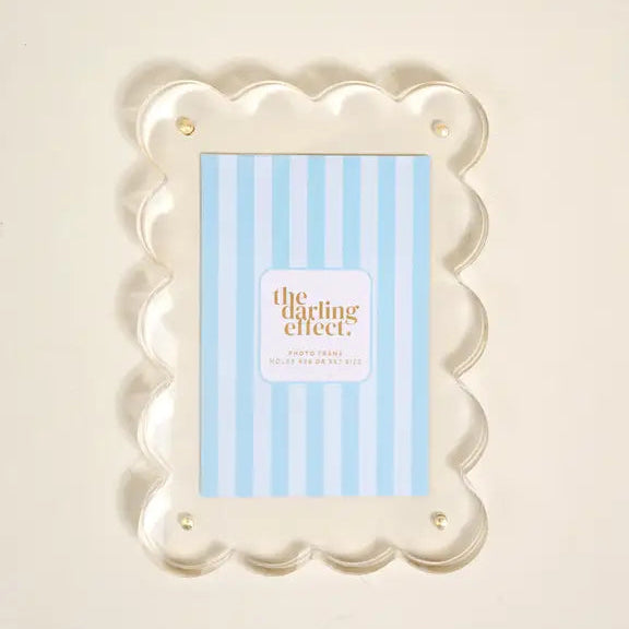 Rectangle Scalloped Acrylic Frame