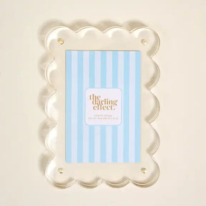 Rectangle Scalloped Acrylic Frame