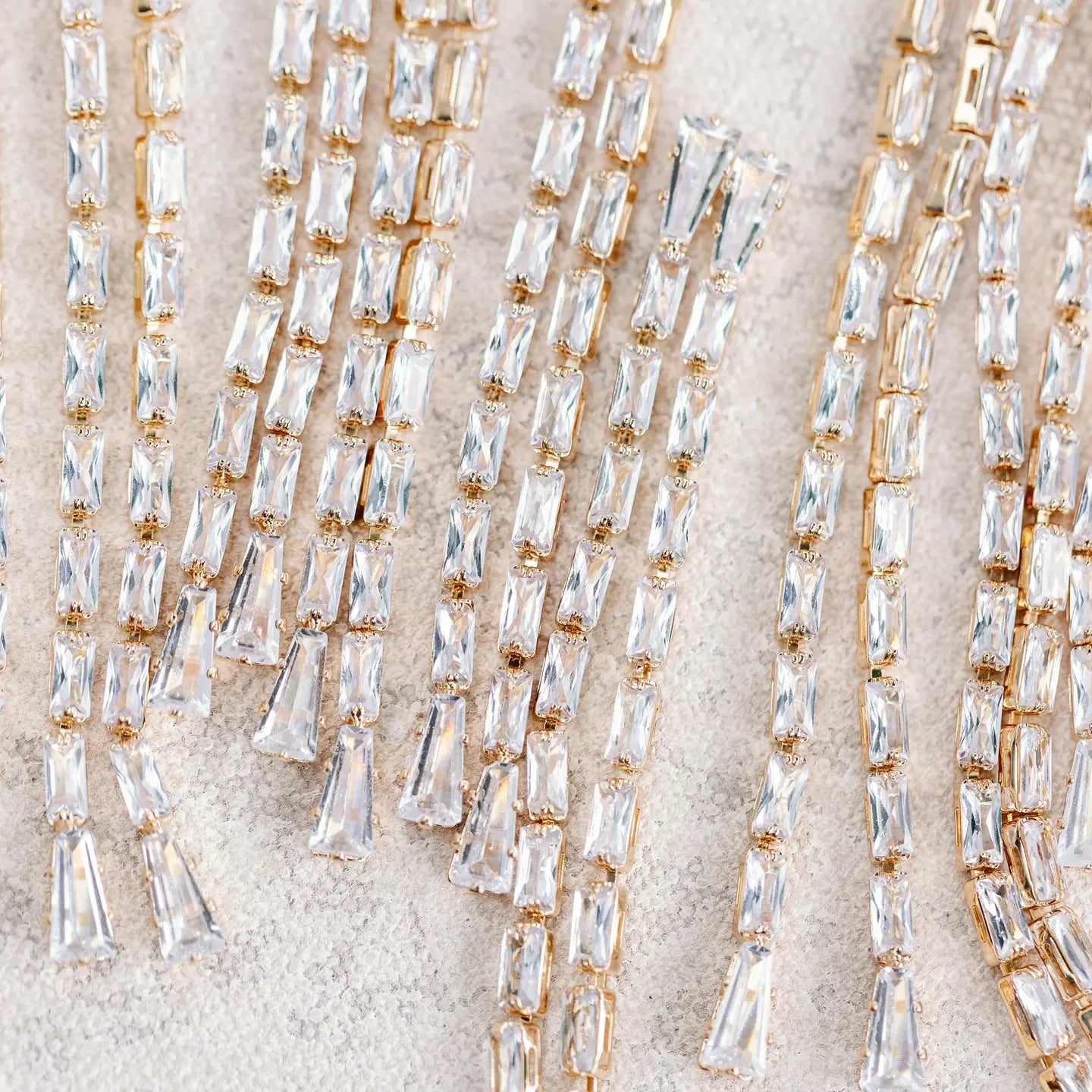 Swingy Diamond Tennis Duster Earrings