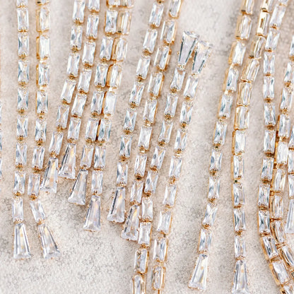 Swingy Diamond Tennis Duster Earrings