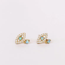 Load image into Gallery viewer, Evil Eye Earrings - Opal
