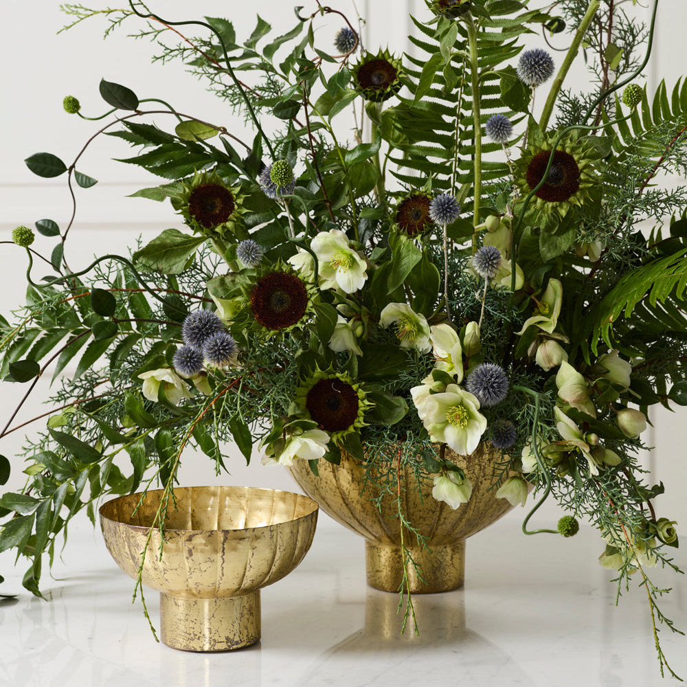 Golden Shine Footed Bowl