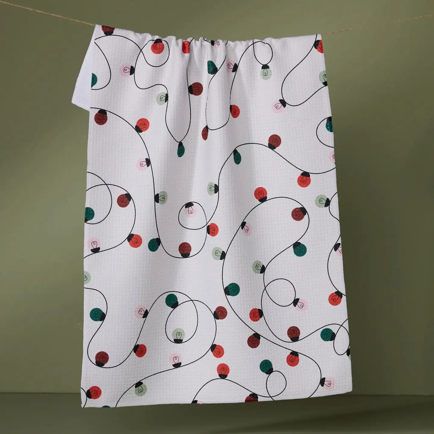 Holiday Lights Tea Towel