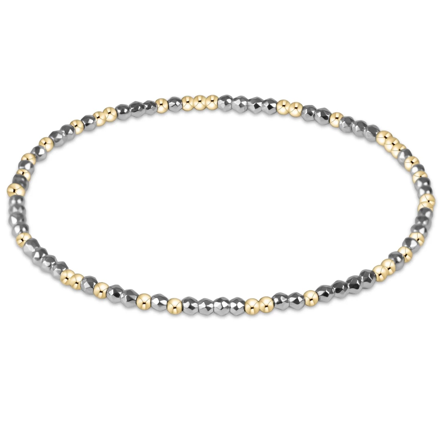 Enewton Gemstone Bracelet Collection - Silver Faceted Hematite