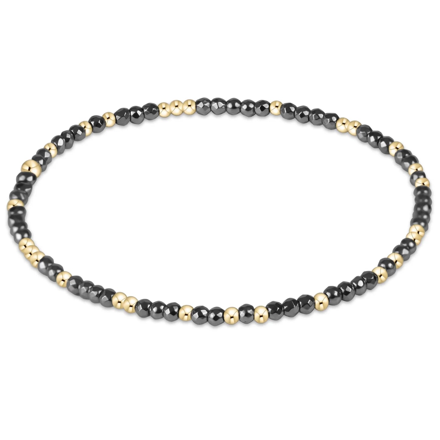 Enewton Gemstone Bracelet Collection - Silver Faceted Hematite