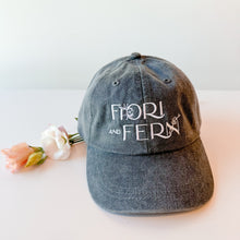 Load image into Gallery viewer, Fiori &amp; Fern Embroidered Baseball Hat
