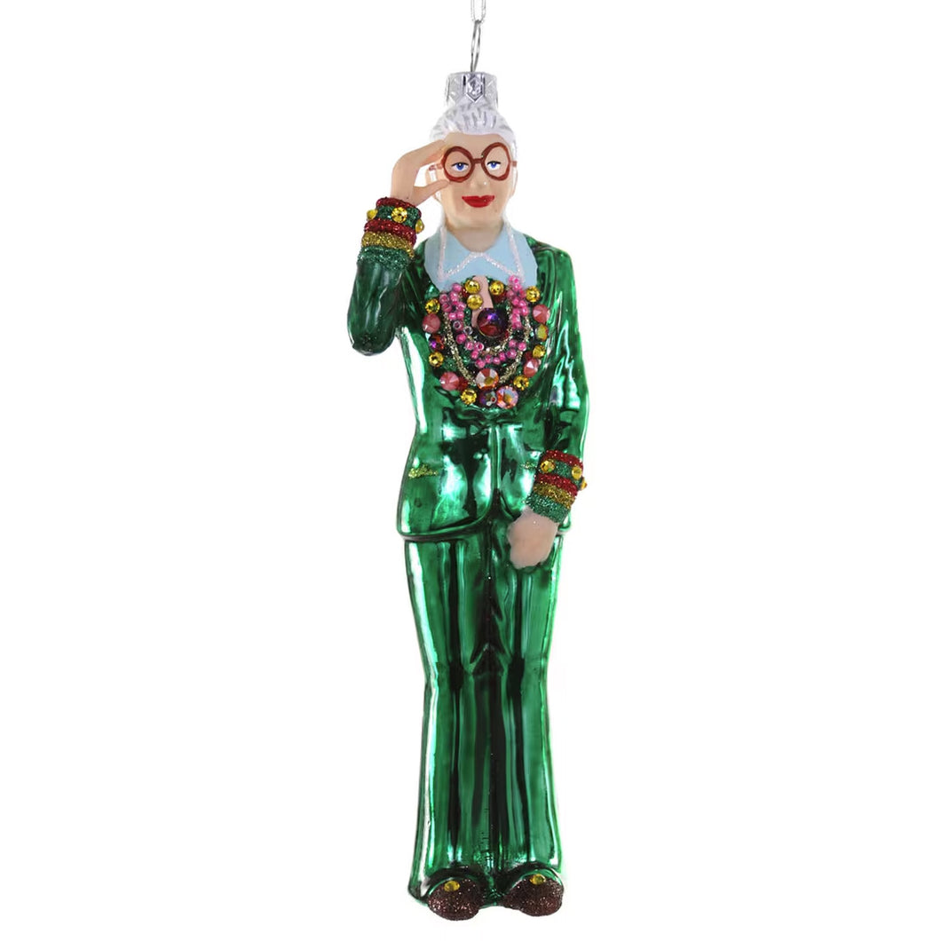 Iris Apfel Ornament