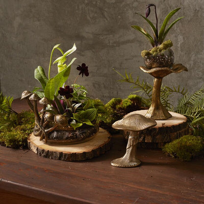 Gold Mushroom Figurine

