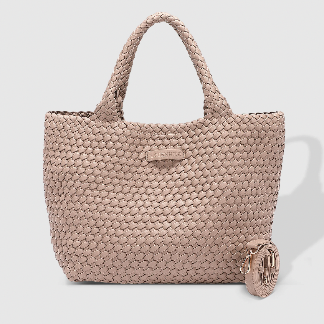 Louenhide Cruiser Woven Tote Bag in Beige