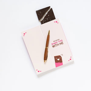 Chocolate Greeting Card: Love You More