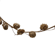 Load image into Gallery viewer, Natural Pinecone Garland with Glitter
