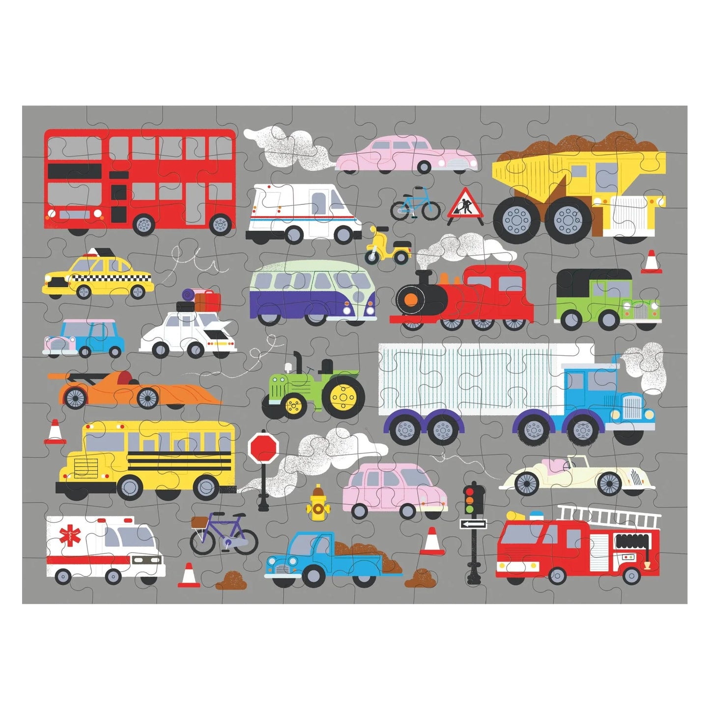 100pc Double-Sided Puzzle: On the Move