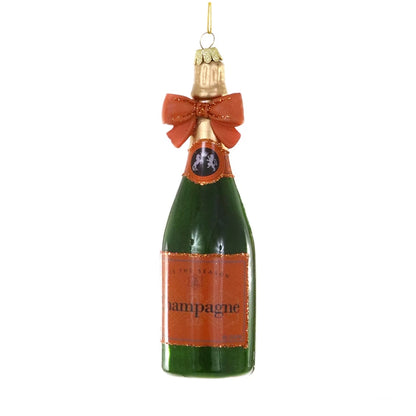 Champagne with Bow Ornament
