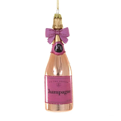 Champagne with Bow Ornament