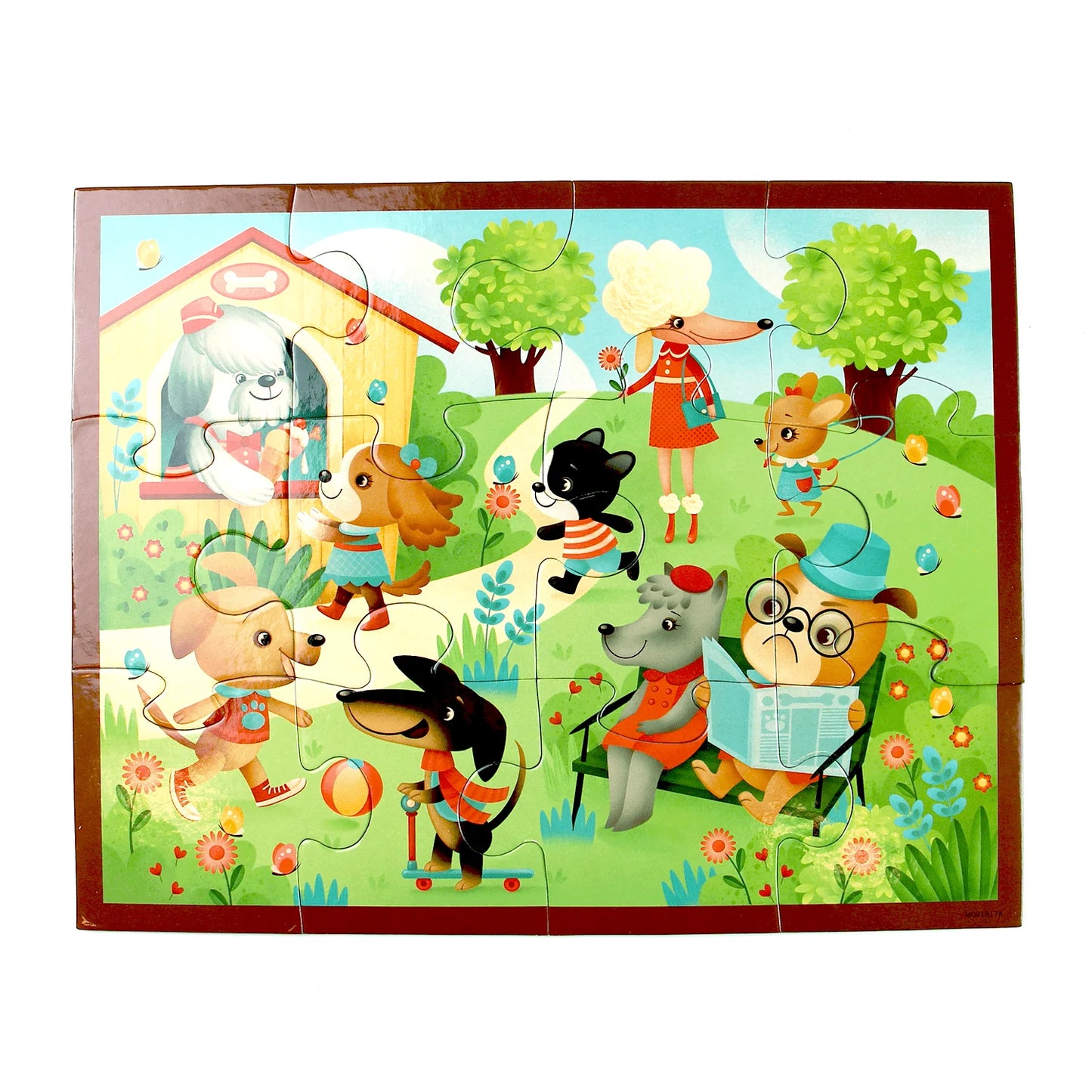 12pc Pouch Puzzle - Puppy Playtime