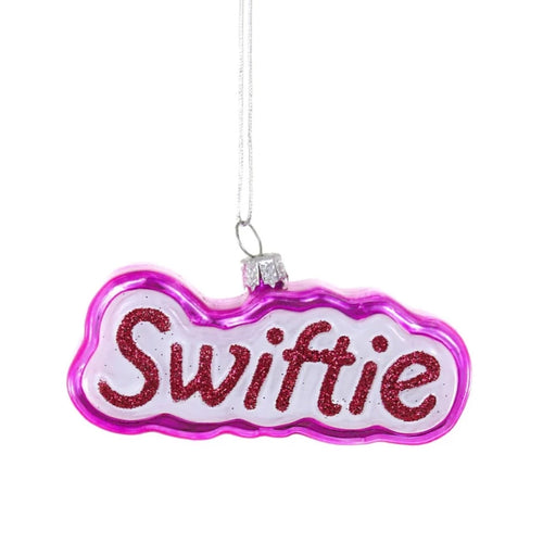 sparkle letters swiftie ornament